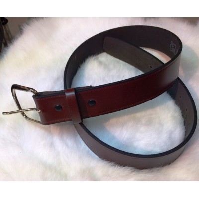 LCM - Ceinture en cuir cognac
