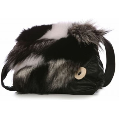 Bilodeau - Sac à main PAYSANNE, cuir noir et...