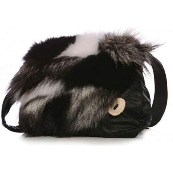 Bilodeau - Sac à main PAYSANNE, cuir noir et...