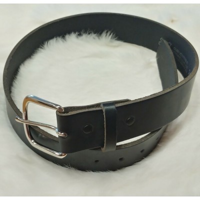 LCM - Ceinture en cuir de bison noir