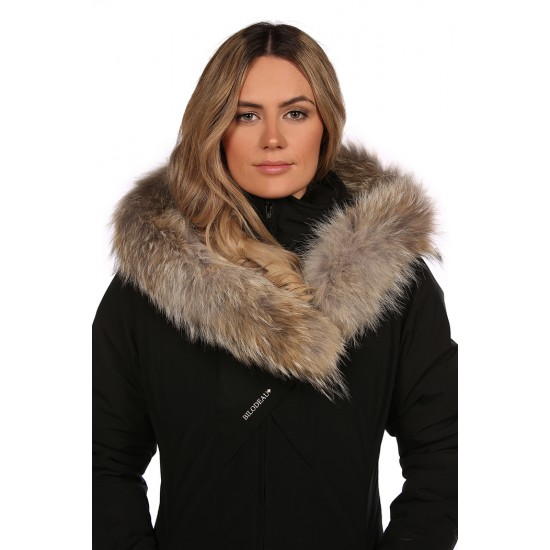 Bilodeau - Collet de fourrure en V, coyote naturel