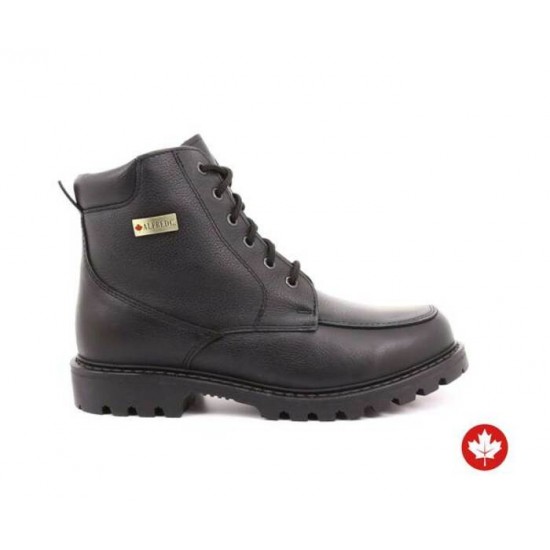 Alfred Cloutier - Bottes urbaines JAMES, cuir noir