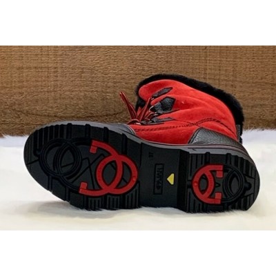 Pajar - Bottes urbaines VALERIE S noir-rouge