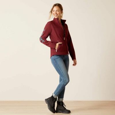 ARIAT - Veste Softshell New Team Rouge  