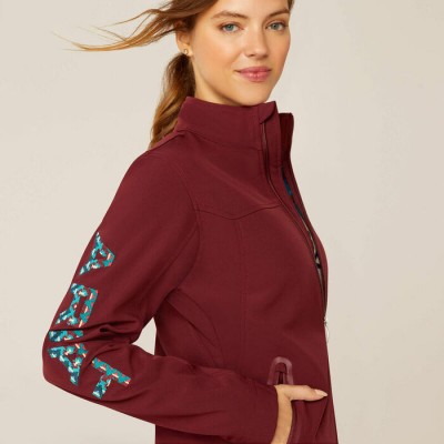 ARIAT - Veste Softshell New Team Rouge  