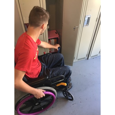 Tablette (étagère) pliable pour casier PETIT 10" largeur - rouge