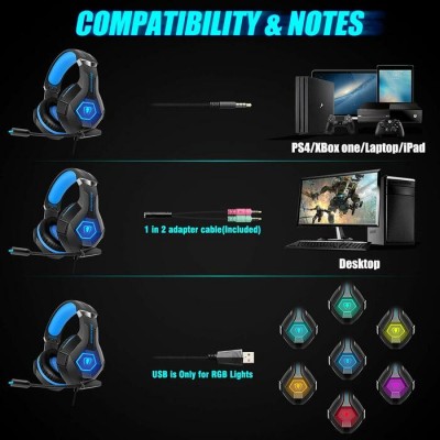 Casque de jeux avec micro
