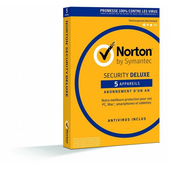 Norton Security Deluxe 2019 | 5 Appareils | 1 an |...
