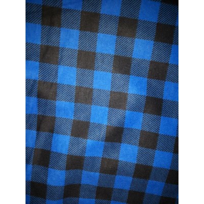 Foulards Les Carreautés (flanelle) : bleu-noir