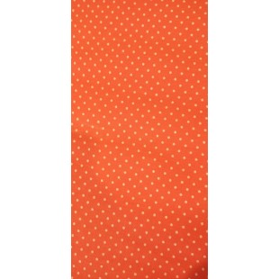 Foulards Des Pois! (orange petit pois blanc)