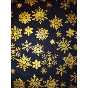 Foulards Automne-Hiver : noir flocon or