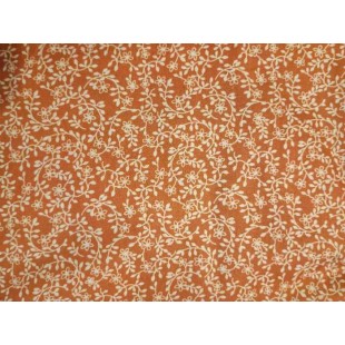 Foulards Automne-Hiver : orange fleur blanche