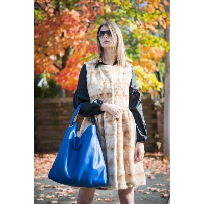 ROBE de vison rasé