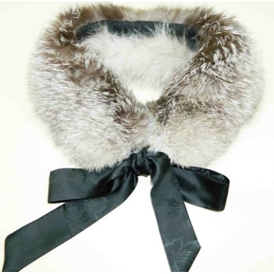 COL FOULARD de renard indigo avec ruban