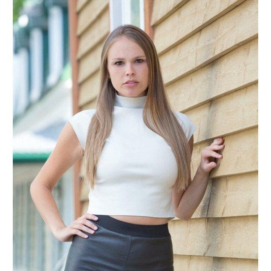 TOP en cuir extensible