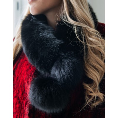 BANDEAU FOULARD en fourrure