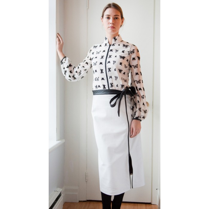 Jupe en cuir blanc Jupe en cuir blanc