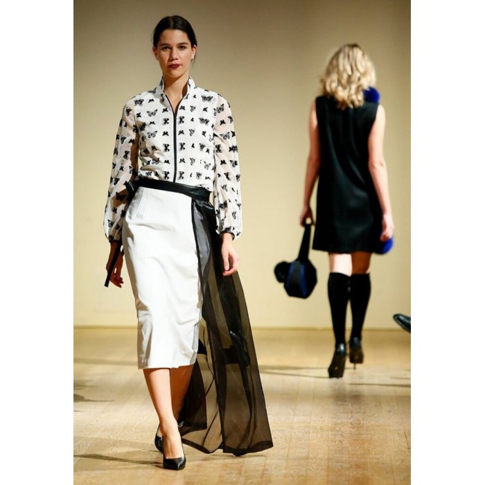Jupe en cuir blanc Jupe en cuir blanc