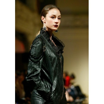 Combinaison en cuir noir