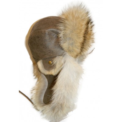 CHAPEAU en fourrure de coyote
