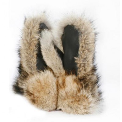 MITAINES en fourrure de coyote neuve