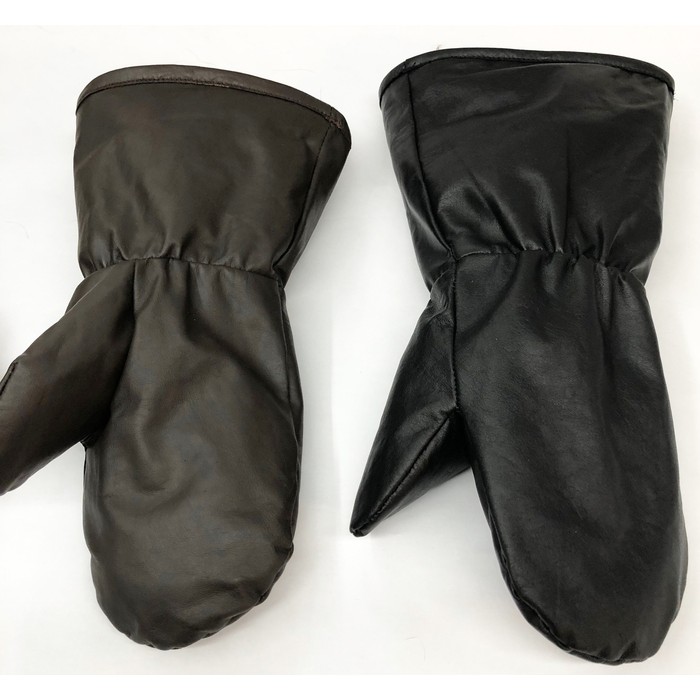MITAINES RÉVERSIBLES en cuir doublés de fourrure de raton laveur MITAINES RÉVERSIBLES en cuir doublés de fourrure de raton laveur