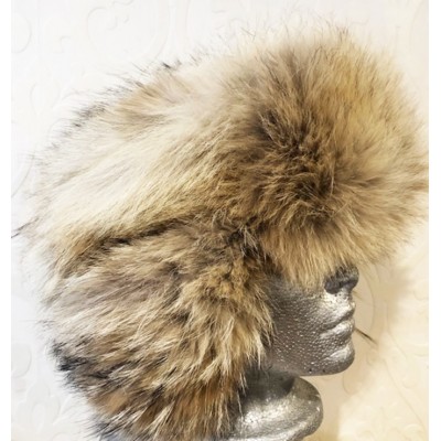 CHAPEAU en fourrure de coyote Trappeur CHAPEAU en fourrure de coyote Trappeur