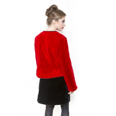 ZUKI Manteau de castor rasé reversible ''VALENTINE''
