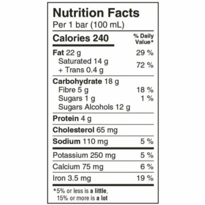 Barre glacée aux fraises enrobée de chocolat noir