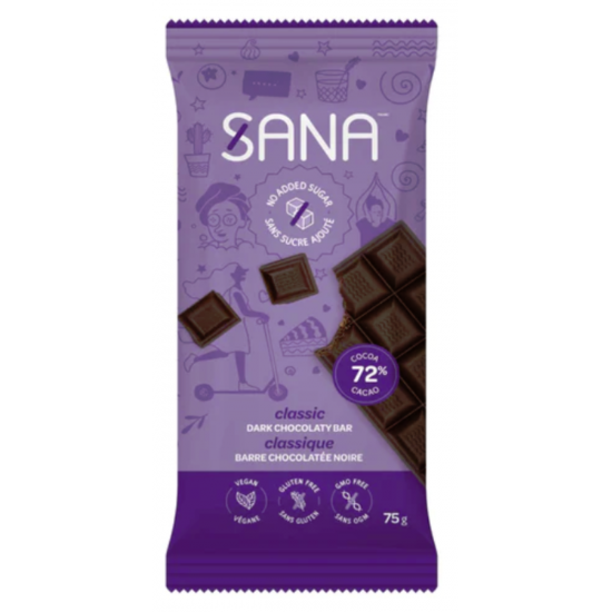 Barre chocolatée noire