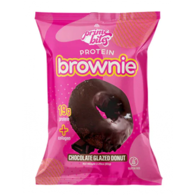 Brownie protéiné beigne glacé au chocolat
