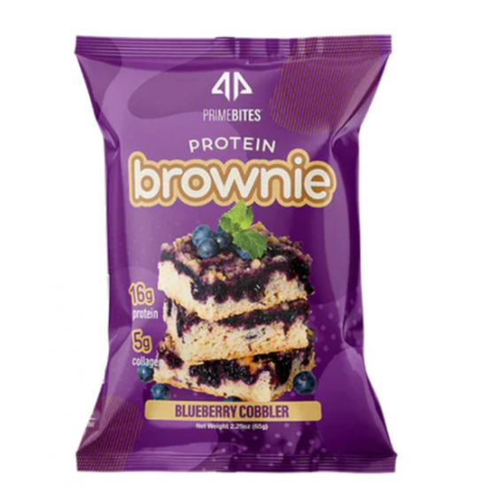 Brownie protéiné tarte aux bleuets