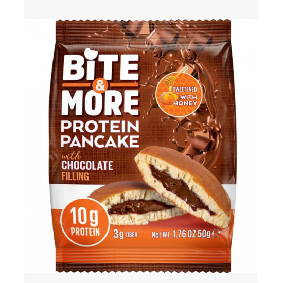 Pancake protéiné avec garniture de crème au chocolat (2 sachets)