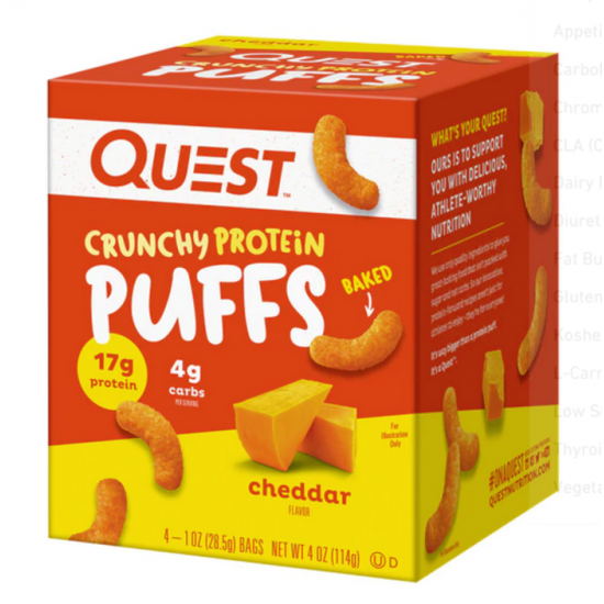 Puffs croustillants cheddar (3 sachets individuels)