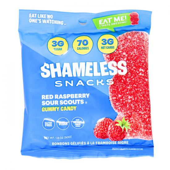 Bonbons gélifiés framboise rouge (3 sachets)