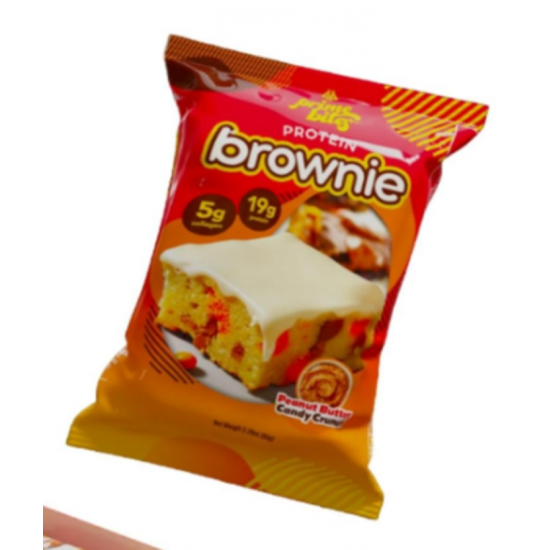 Brownie protéiné beurre d'archide et bonbons