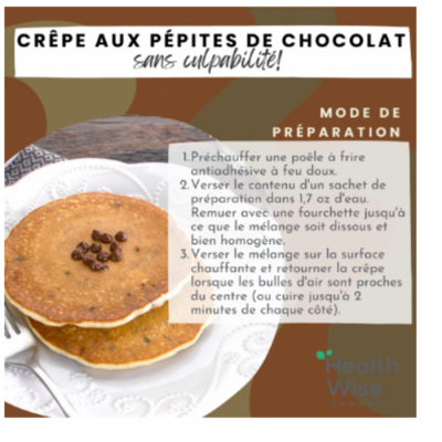 Crêpes aux pépites de chocolat