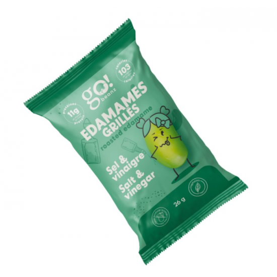 Go Beanz Edamames grillés sel & vinaigre  (3 sachets) 