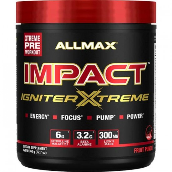 Impact Igniter Xtreme saveur punch aux fruits  (Xtreme Pre-workout)