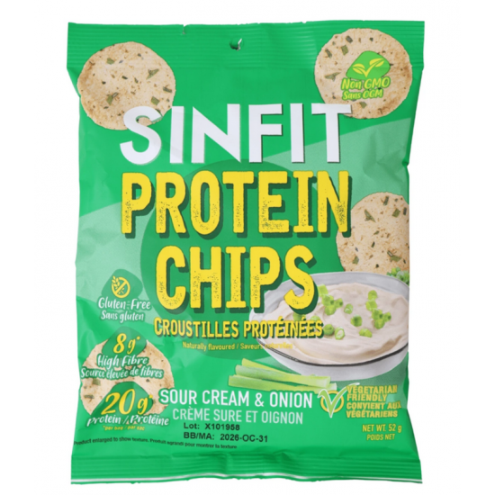 Croustilles saveur crème sûre et oignon (2 sachets)