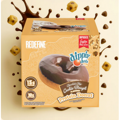 Beigne protéiné à saveur de pâte biscuit avec...