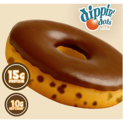 Beigne protéiné à saveur de pâte biscuit avec pépites de chocolat