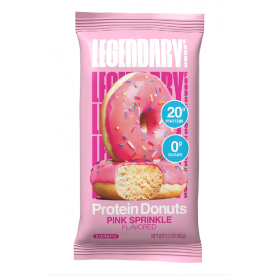 Beignes protéinés saveur glaçage rose