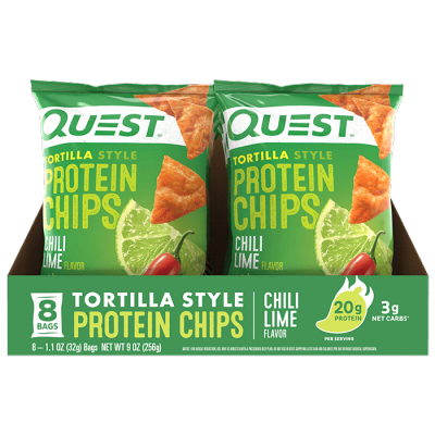 Chips style tortillas chili & lime (boîte de 8)