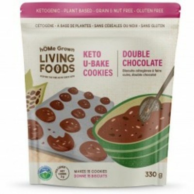 Biscuits keto à faire cuire, double chocolat