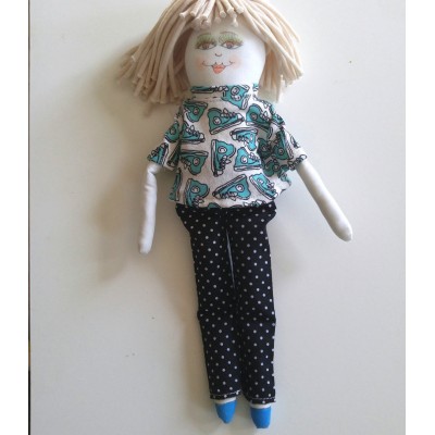 T-shirt motif espadrilles pour poupée Mélie et Mélo