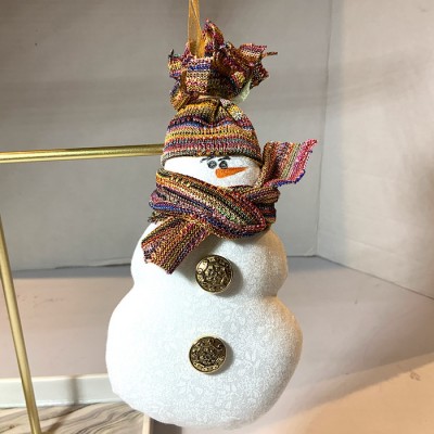 Bonhomme de neige foulard multicolore #011