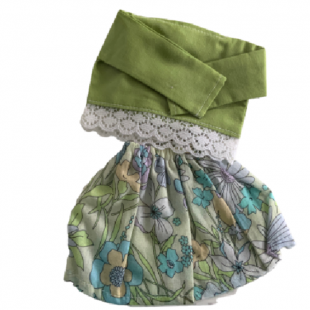Ensemble 2 pièces haut vert dentelle et jupe ...