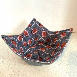 Bol pour micro-onde réversible - football gris
