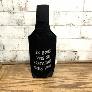 Sac à vin «les bons vins se partagent entre...
